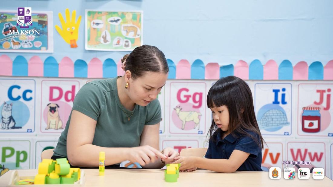 A teacher guiding a student's learning